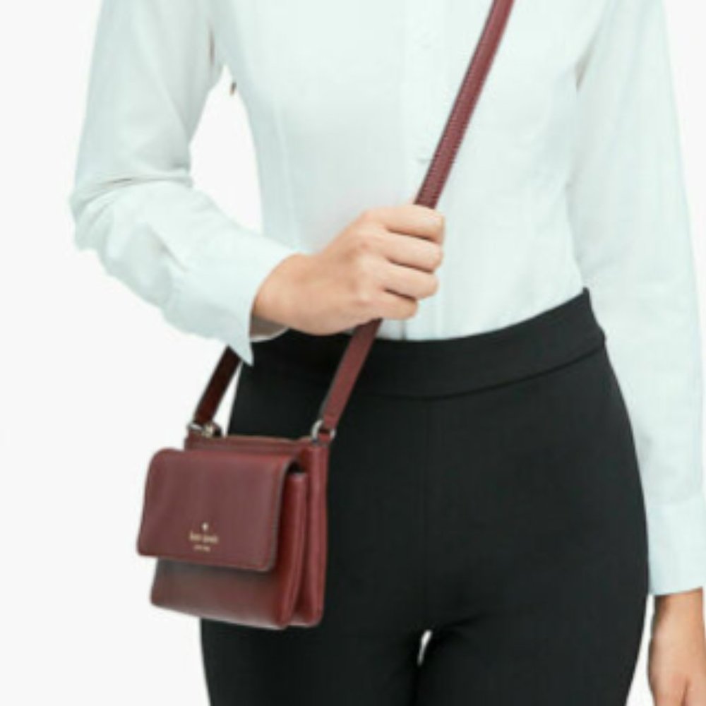 Kate Spade burgundy small crossbody bag NWT